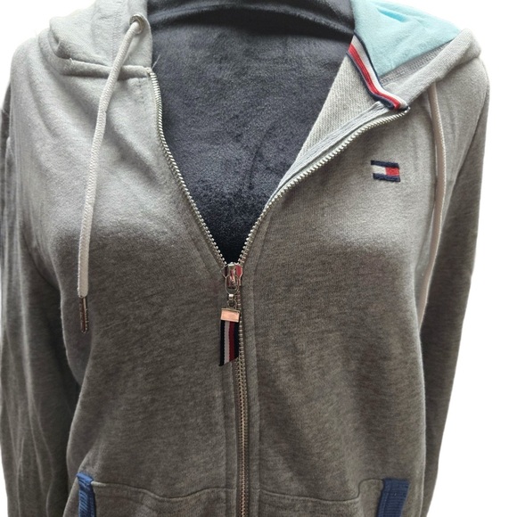 Tommy Hilfiger Gray Zip-Up Hoodie for Women  New! - Picture 1 of 4